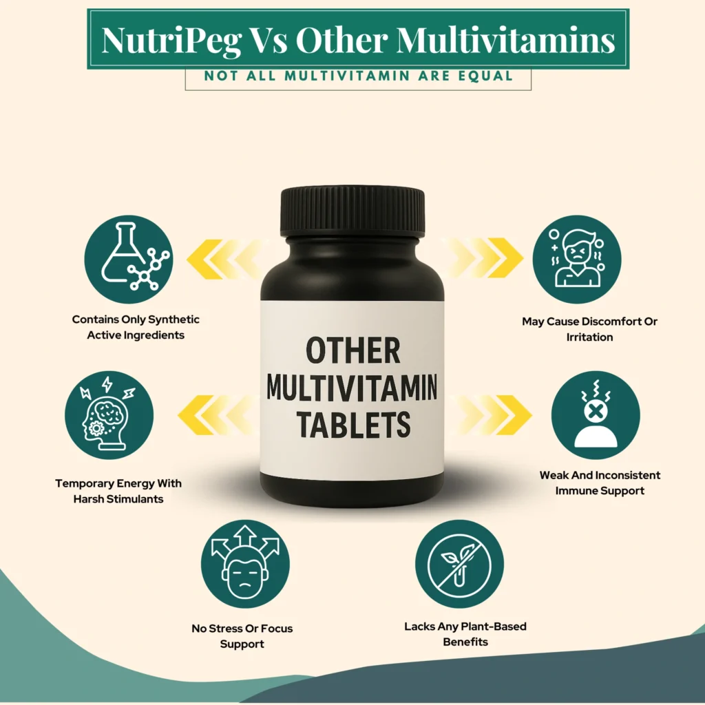 Nutripeg Multivitamin Tablets | Enriched with Ashwagandha & Ginseng